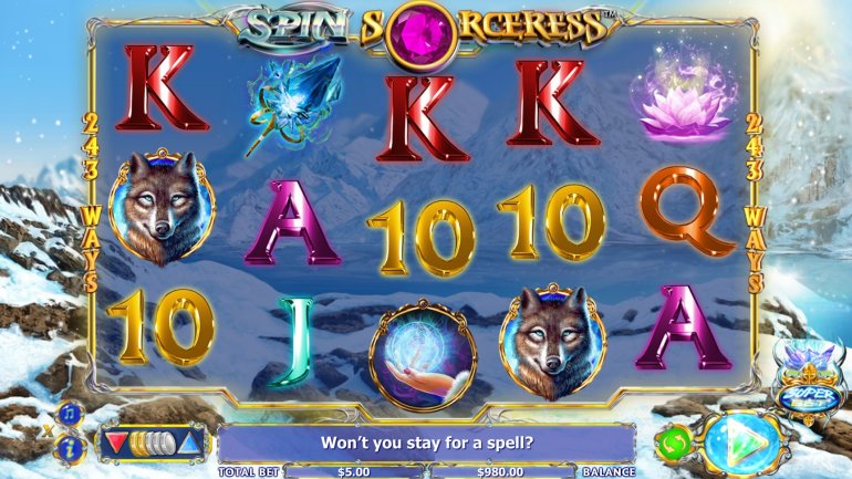 video slot spin sorceress